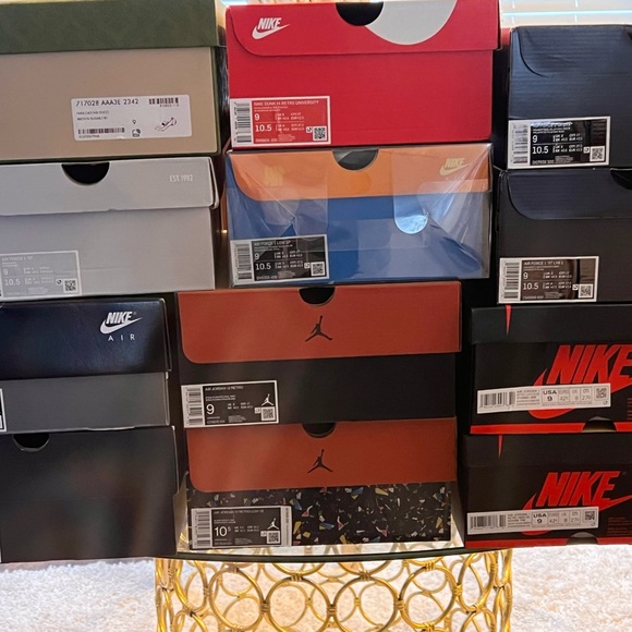 Nike Shoe Boxes (Empty) $12 per box. 1 Large 15x15 Burberry Box ($30). - Picture 2 of 4